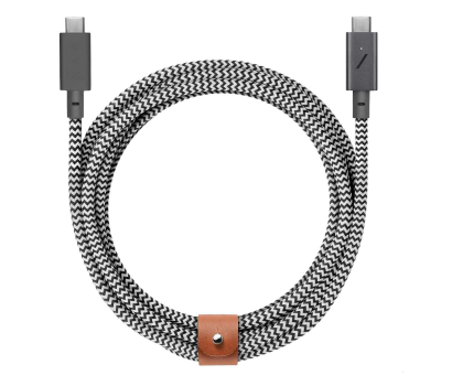 Kabel USB Native Union Belt Cable Pro 240W USB-C – USB-C 2,4m zebra
